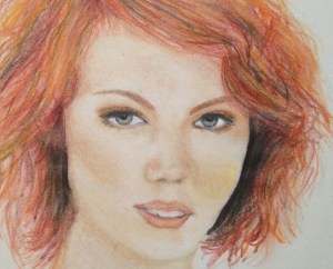 This is her sad face, actually. 