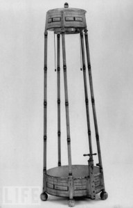 This is not a medieval torture device, it's a Victorian shower.