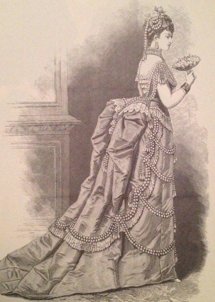 1873 evening gown